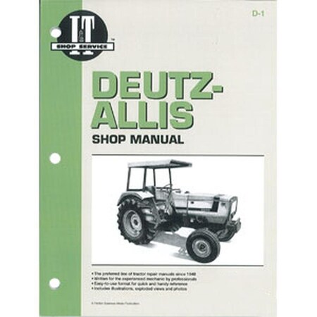 Aftermarket IT Shop Manual D-1 For Deutz Fits Allis 6240 6250 6260 6265 6275 MAW70-0014